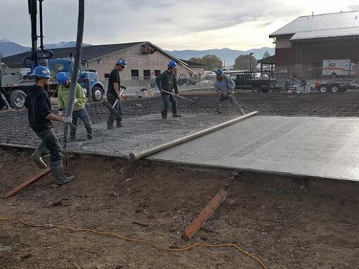 Helipad Concrete Placement for Steele Memorial Hospital