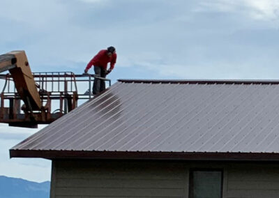 Metal roof install