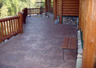 Custom Stamped Concrete Patio for Country Home