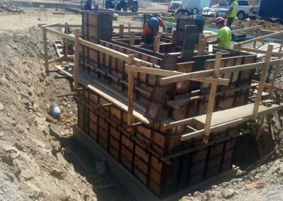 Sump wall forms