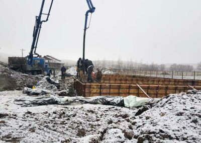 New Home Foundation Wall Pour