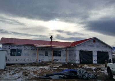 New Home Pre-Siding Installation