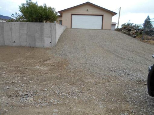 New Property Line Retaining Wall, Garage & Renovations