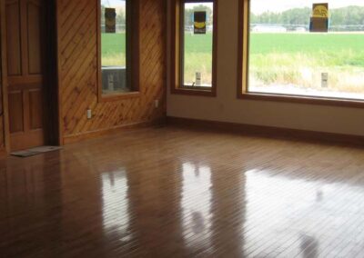 Interior hard wood floors