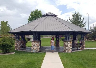 Veteran’s Park Gazebo in Salmon Idaho