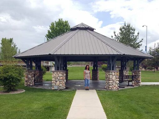 Veteran’s Park Gazebo in Salmon Idaho