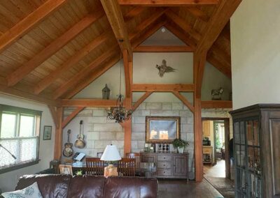 Interior view of completed family room