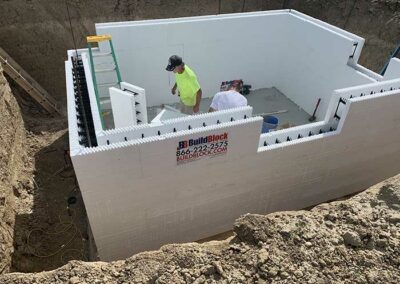 BuildBlock ICF mechanical room for house