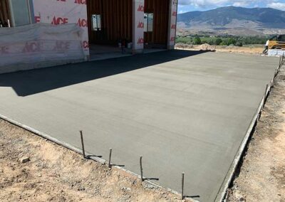 Entry driveway slab