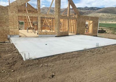 House frame and heated patio