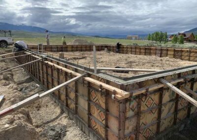 Foundation walls utilizing the Symons Forming Systems