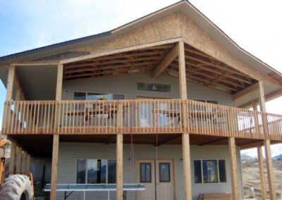 New home with daylight basement