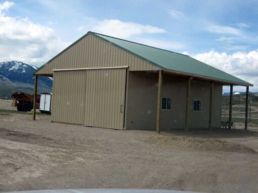 New Pole Barn Near Salmon Idaho